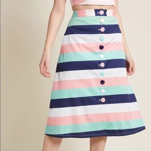 Collectif Vintage Striped Skirt